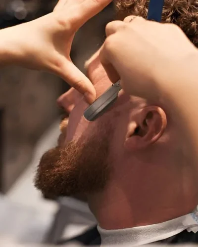 straight razor shave service by babarbershop santa ana california usa