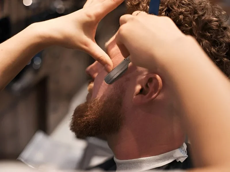 straight razor shave service by babarbershop santa ana california usa